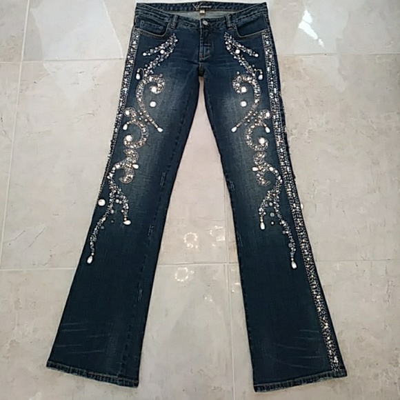 Bebe Jeans Bebe Swarovski Crystal Stretch Jeans Poshmark Bebe Jeans Bebe Swarovski Crystal Stretch Jeans Poshmark
